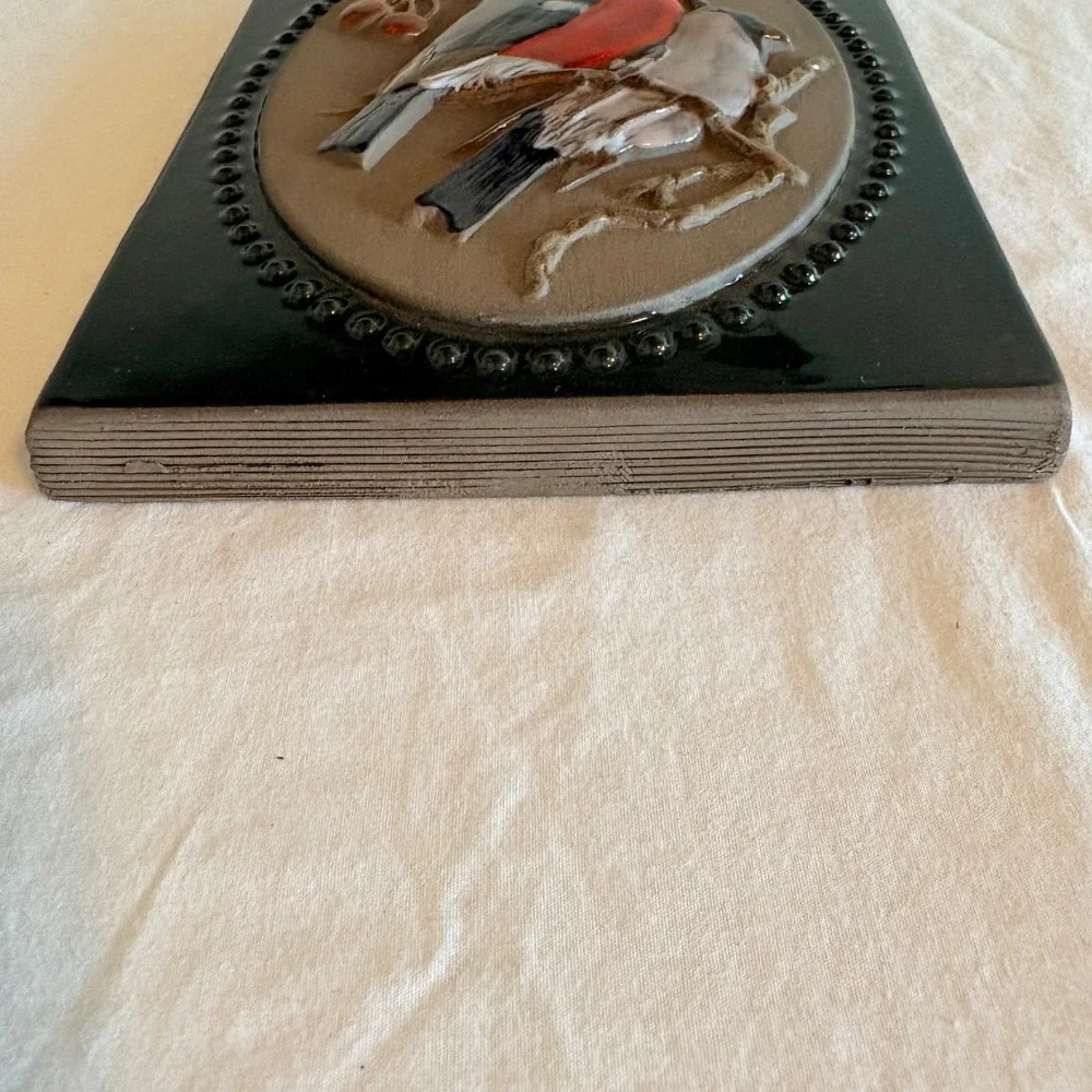 Jie Gantofta Sweden Ceramic Bird Wall Plaque Tile Design Aimo Ready to‎ Hang
